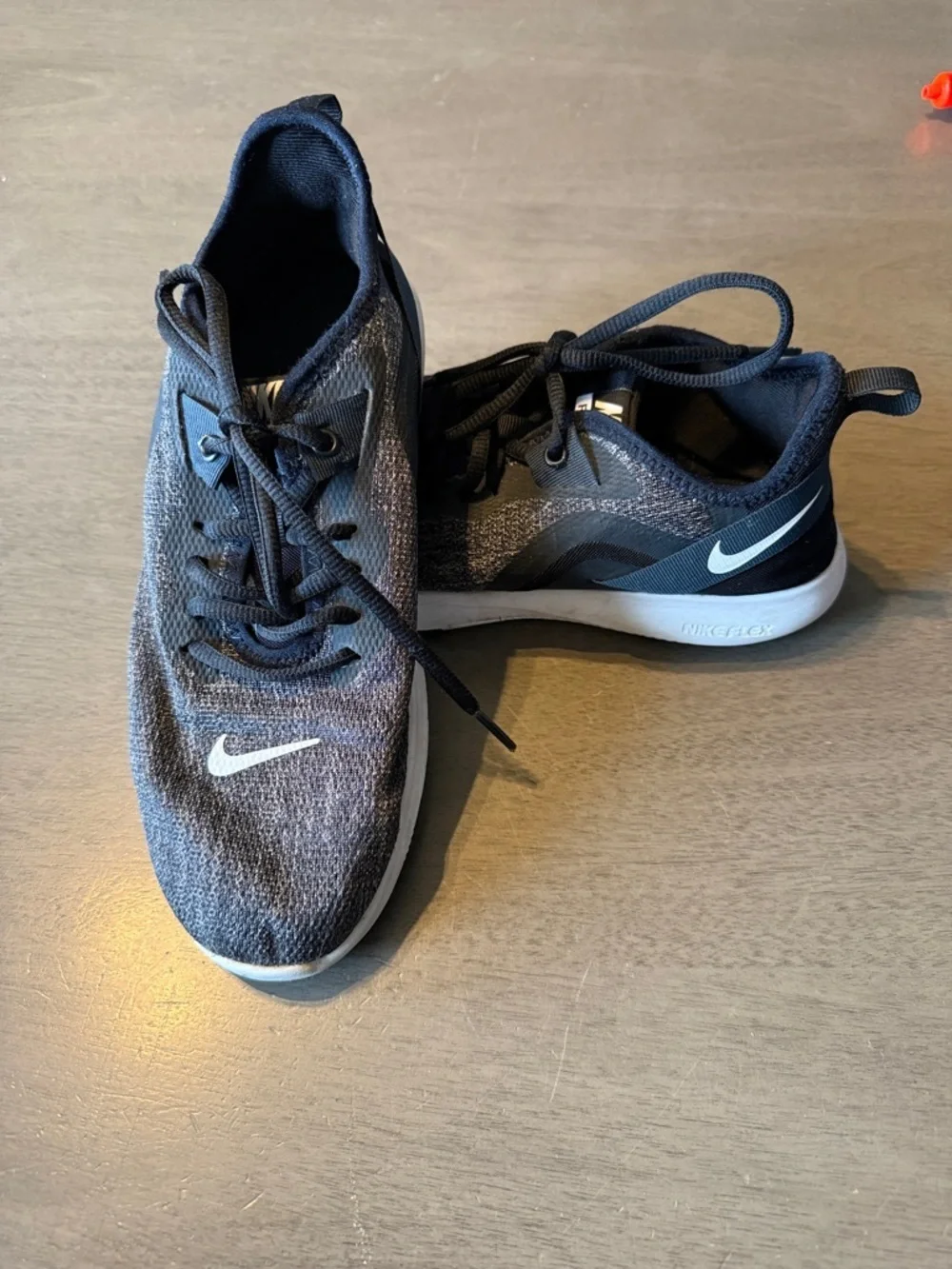 Nike Black and White Knit Running Sneakers